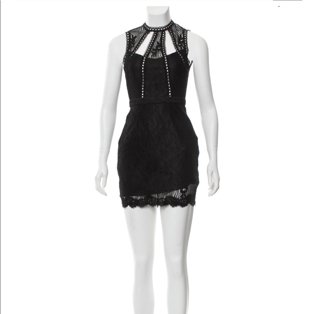 Alexis Mock Neck Mini Dress